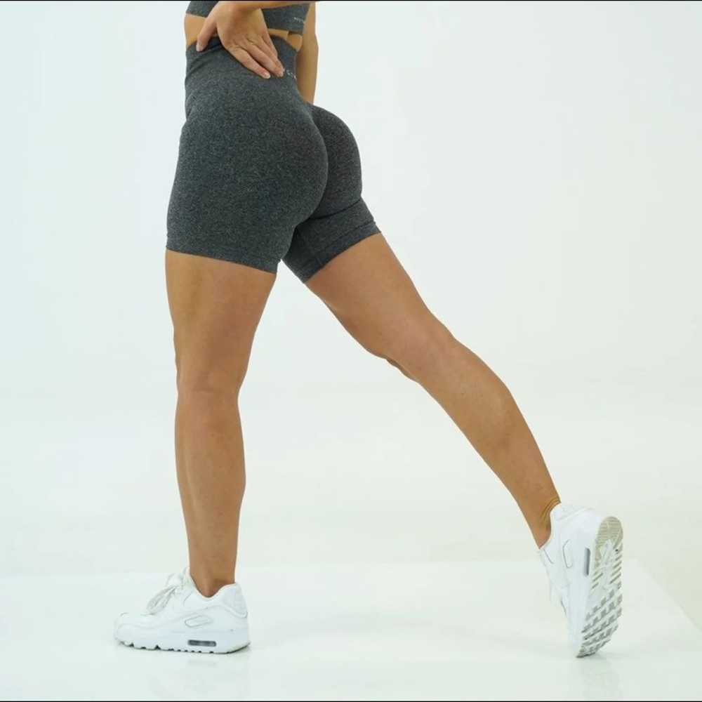 Black Speckled Pro Shorts